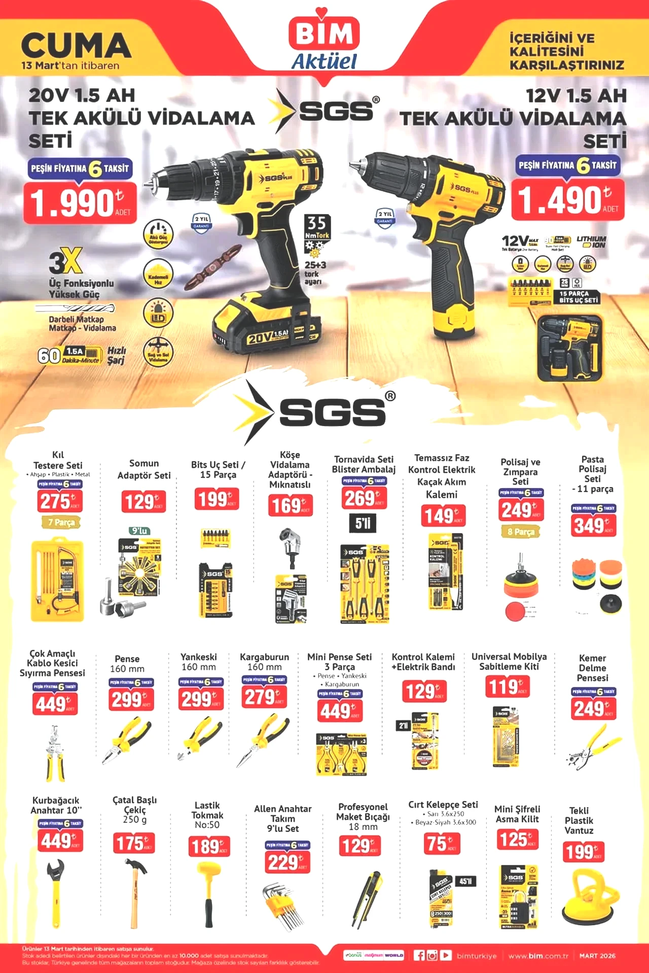 Yeni BİM 13-20 Mart aktüel ürünler kataloğu 2026! Termos çeşitleri, kamp sandalyesi, süpürge, mikrodalga ve duş fırçası geliyor.