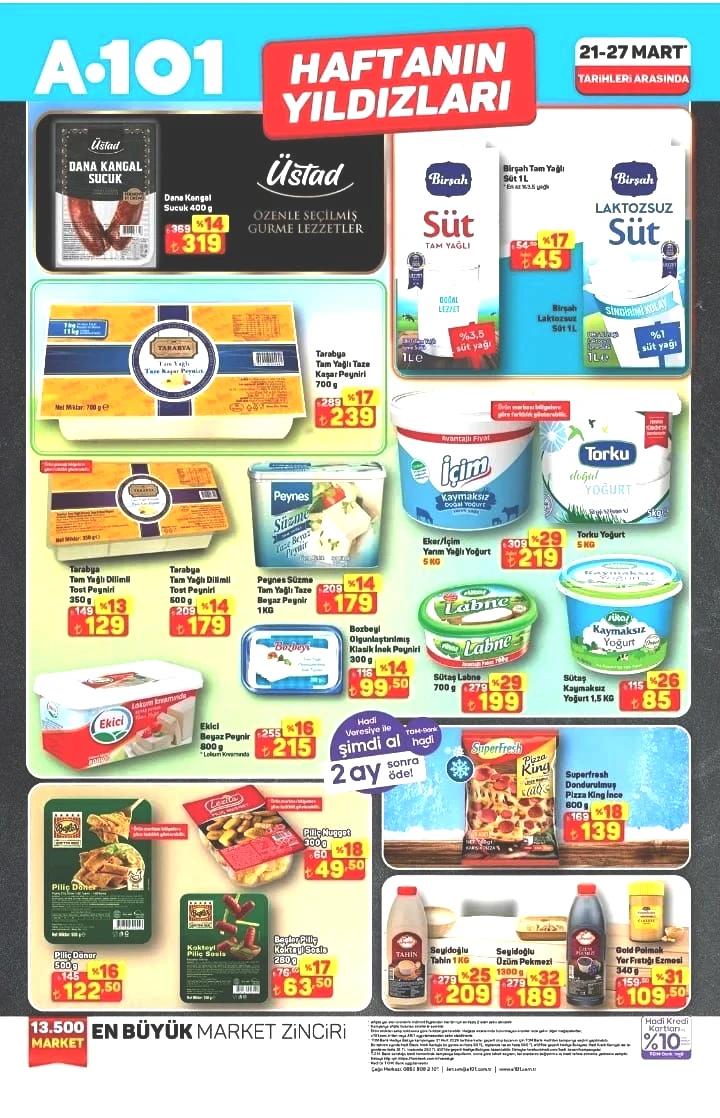 A101 21-27 Mart 2026 aktüel ürünler kataloğu yayımlandı - Sayfa 1