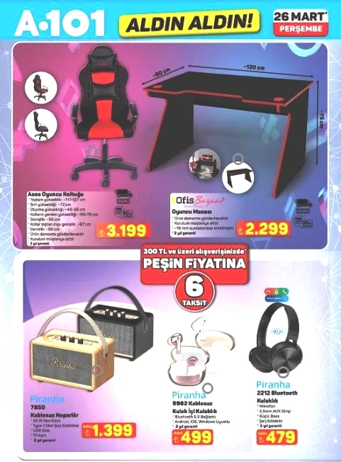 YENİ ÜRÜNLER A101 AKTÜEL 26 MART PERŞEMBE GÜNÜ SATIŞTA: A101 Aktüel ürünler neler Yeni haftanın indirimli ürünleri belli oldu A101 Aldın Aldın oyuncu koltuğu, çapa motoru, blender seti, televizyon... YENİ ÜRÜNLER A101 AKTÜEL 26 MART PERŞEMBE GÜNÜ SATIŞTA: A101 Aktüel ürünler neler Yeni haftanın indirimli ürünleri belli oldu A101 Aldın Aldın oyuncu koltuğu, çapa motoru, blender seti, televizyon...