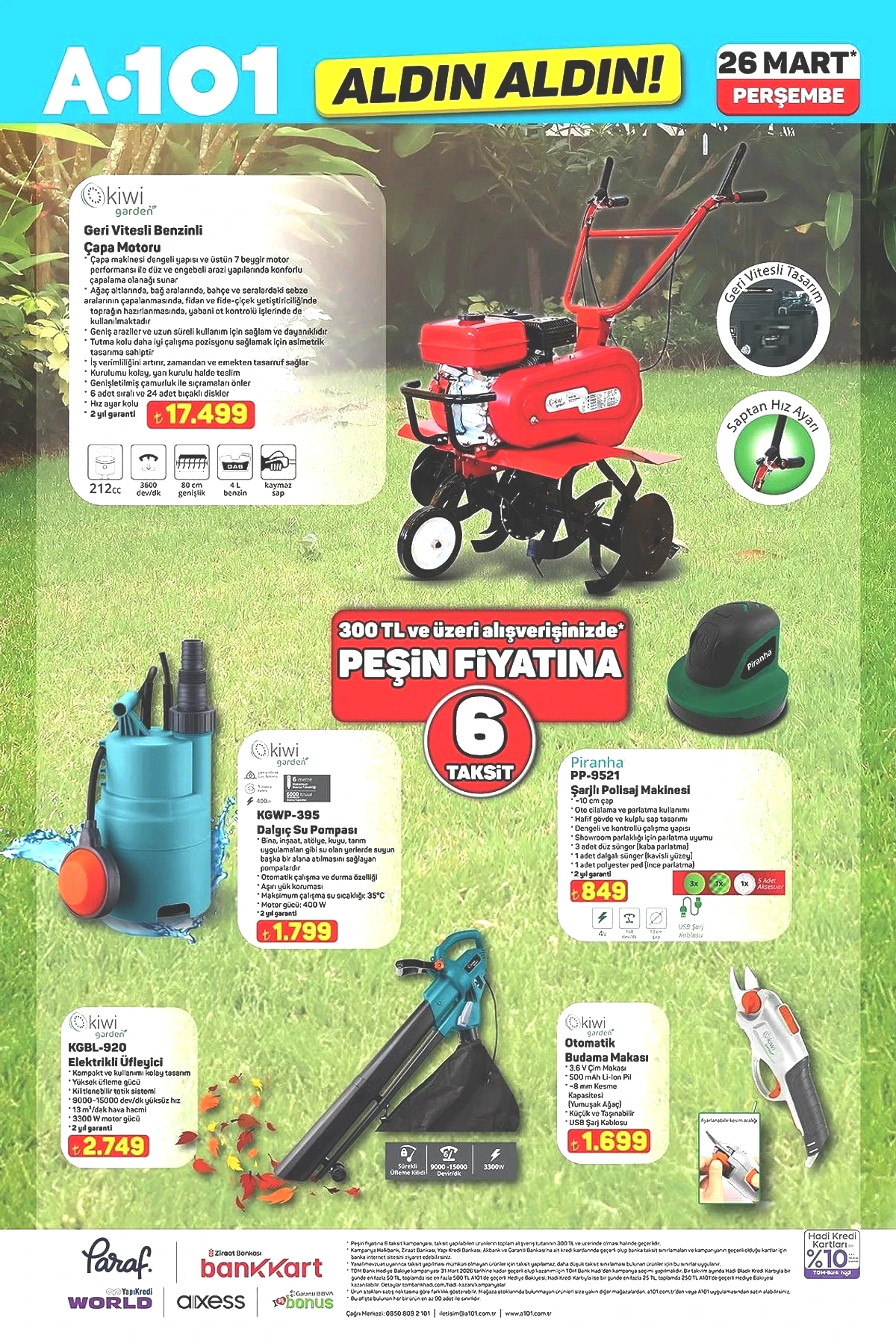 Güçlü motor, tam verim: A101'e 26 Mart Perşembe Geri Vitesli Benzinli Çapa Makinesi geliyor! - Sayfa 6