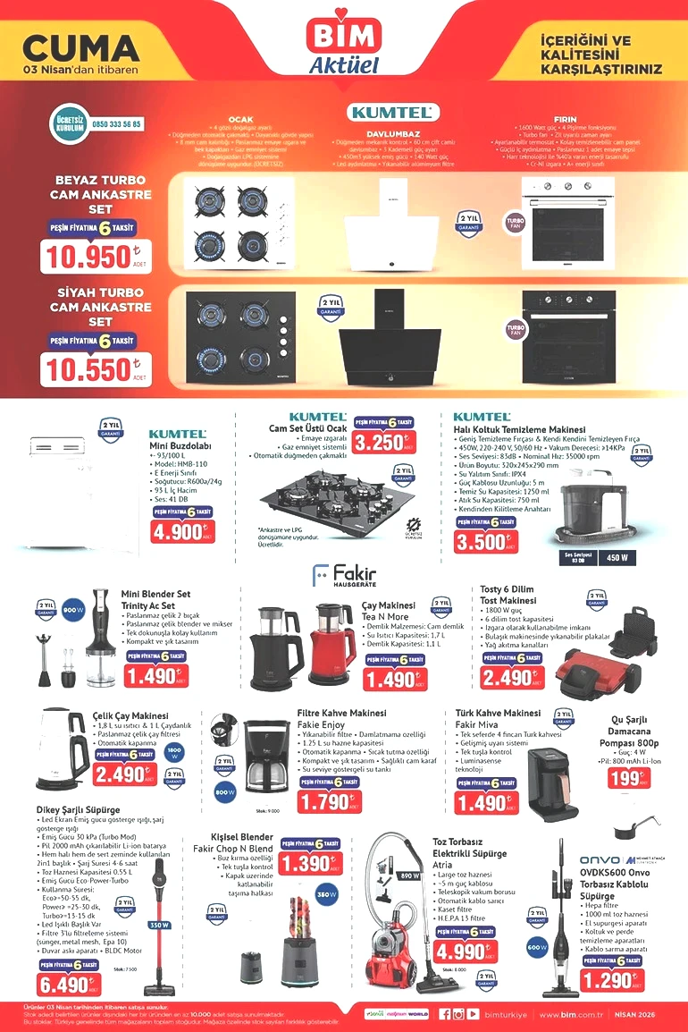 BİM Cuma İndirim Kataloğunu Yayımladı! İşte BİM 3 Nisan 2026 BİM Aktüel Kataloğu... resim: 0