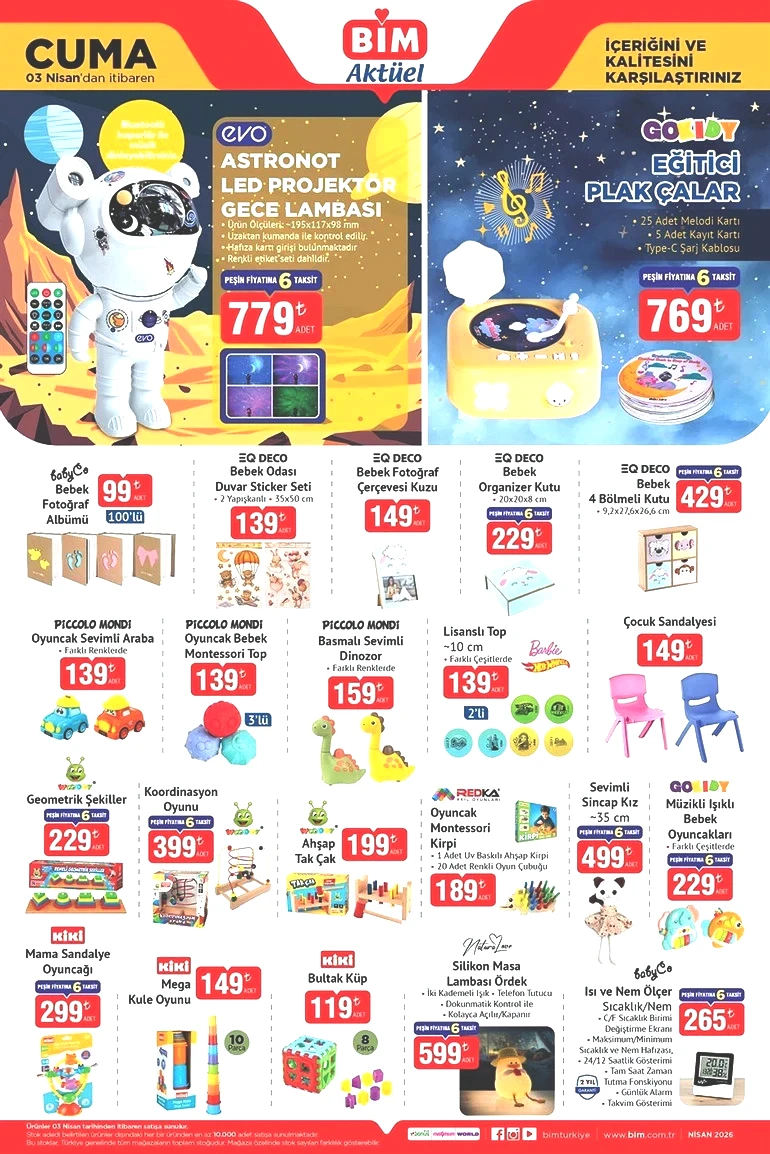 BİM Cuma İndirim Kataloğunu Yayımladı! İşte BİM 3 Nisan 2026 BİM Aktüel Kataloğu... resim: 2