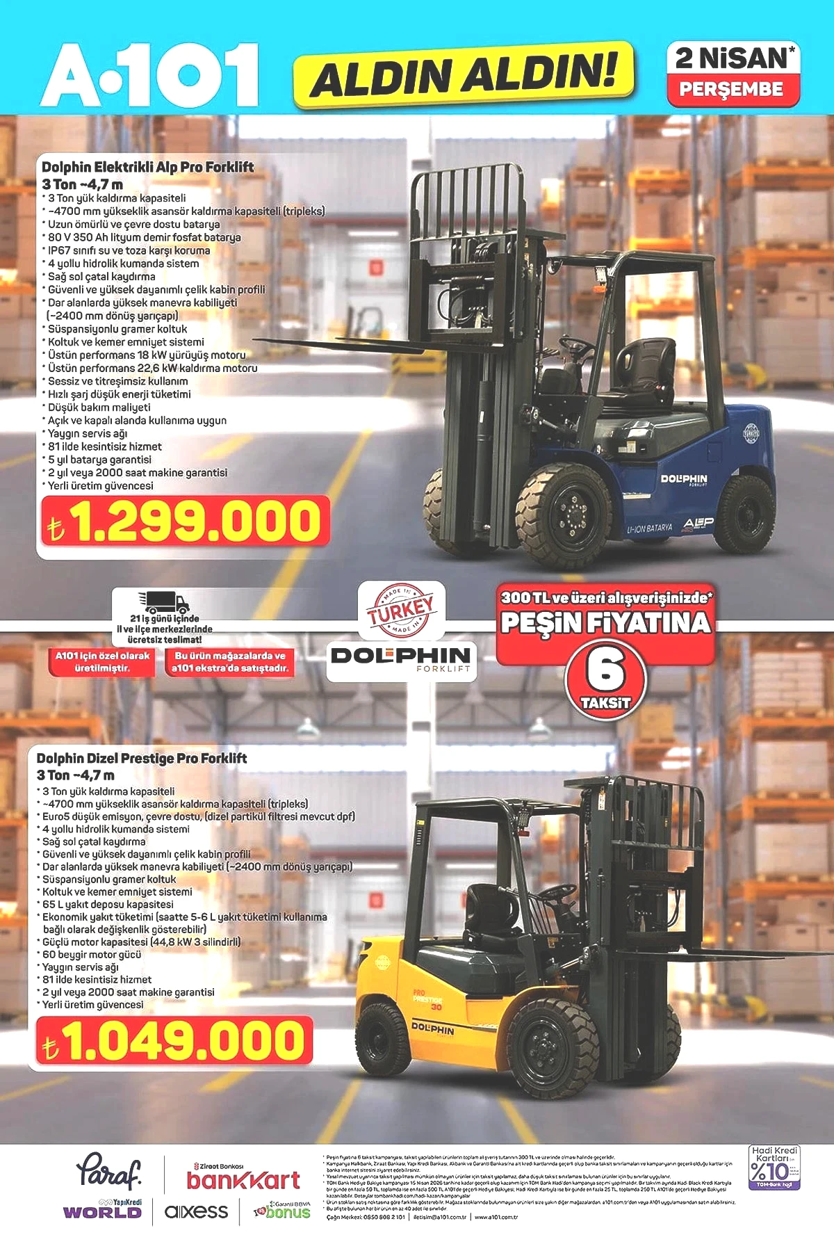 Market alışverişinde ezber bozan ürün: A101’e 2 Nisan Perşembe Forklift geliyor! - Sayfa 7