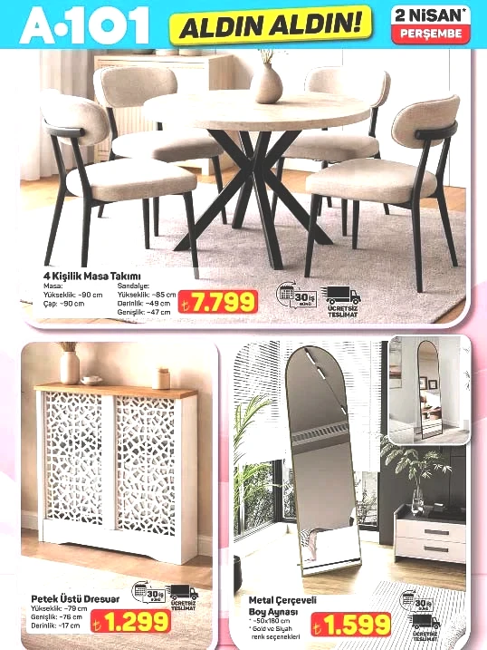 A101 AKTÜEL AFİŞİ 2 NİSAN 2026 - EN SON TAM LİSTE || A101 Aldın Aldın indirim kataloğu bu hafta neler sunuyor A101 broşürü ile forklift, boy aynası, bulaşık makinesi, kamp sandalyesi, şarjlı dik süpürge geliyor